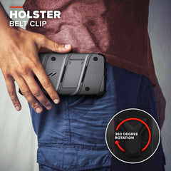 iPhone 12 / iPhone 12 Pro Case ZIZO BOLT With Tempered Glass - Grey