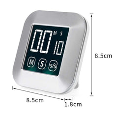 LCD Touch Screen Timer Alarm Countdown Kitchen Clock