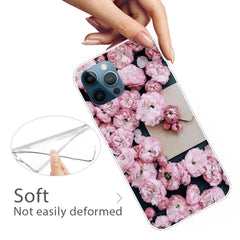 iPhone 12 / iPhone 12 Pro Case With Shockproof TPU - Pink Flower