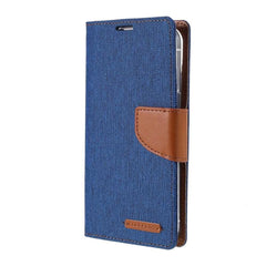 Best Mercury Canvas iPhone 13 Case With 3 Cards Slots - Blue