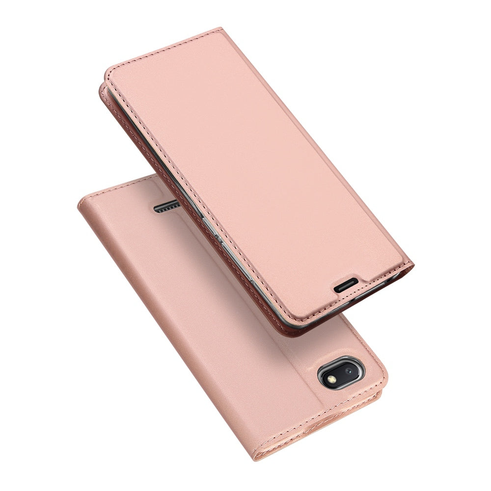 Xiaomi Redmi 6A Case Made With PU Leather and TPU - Rose Gold