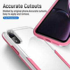 iPhone XR Case Armor Heavy Duty Secure - White Pink