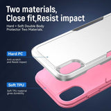 iPhone XR Case Armor Heavy Duty Secure - White Pink