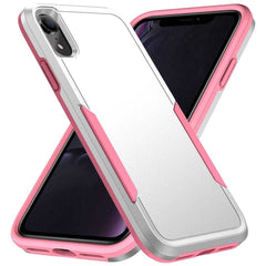 iPhone XR Case Armor Heavy Duty Secure - White Pink