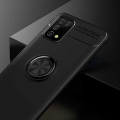 Samsung Galaxy A02s Case With Metal Ring Holder - Black