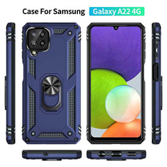 Samsung Galaxy A22 4G Case Made With TPU and PC - Blue