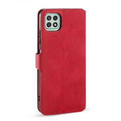 Samsung Galaxy A22 5G Case DG.MING Secure Flip Wallet - Red