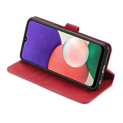 Samsung Galaxy A22 5G Case DG.MING Secure Flip Wallet - Red