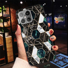iPhone 12 / iPhone 12 Pro Case With TPU - Marble Skin Pattern
