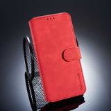 Xiaomi Pocophone F1 Case Made With PU Leather and TPU - Red