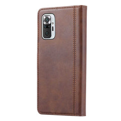 Xiaomi Redmi Note 10 4G / Redmi Note 10S Case Pu Leather - Coffee