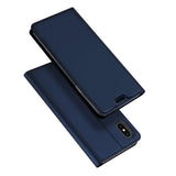 iPhone XS Max Case Made With PU Leather and TPU - Blue