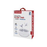 Earphones In-Ear HD Bluetooth Earbuds With Intellitouch - White