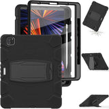 iPad Pro 12.9 2022/2021 Case Shockproof 3-Layer Protection - Black