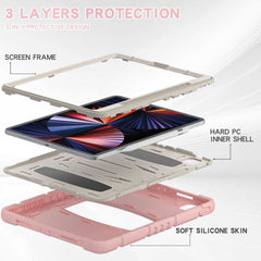 iPad Pro 12.9 2022 / 2021 Case Shockproof 3-Layer Protection - Pink