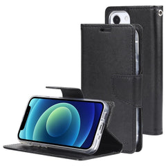 iPhone 13 Mini Case MERCURY GOOSPERY New Bravo Diary - Black