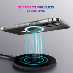 iPhone 13 Pro Max Case MagSafe Magnetic Ring - Transparent
