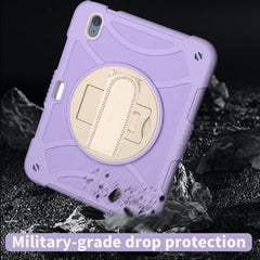 iPad 10 2022 Case Shockproof With Pen Slot & Shoulder Strap - Purple