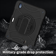iPad 10 2022 Case Shockproof With Pen Slot & Shoulder Strap - Black