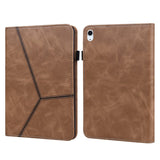 iPad Air 2022 / 2020 Case Embossed Striped Ultra-thin - Brown