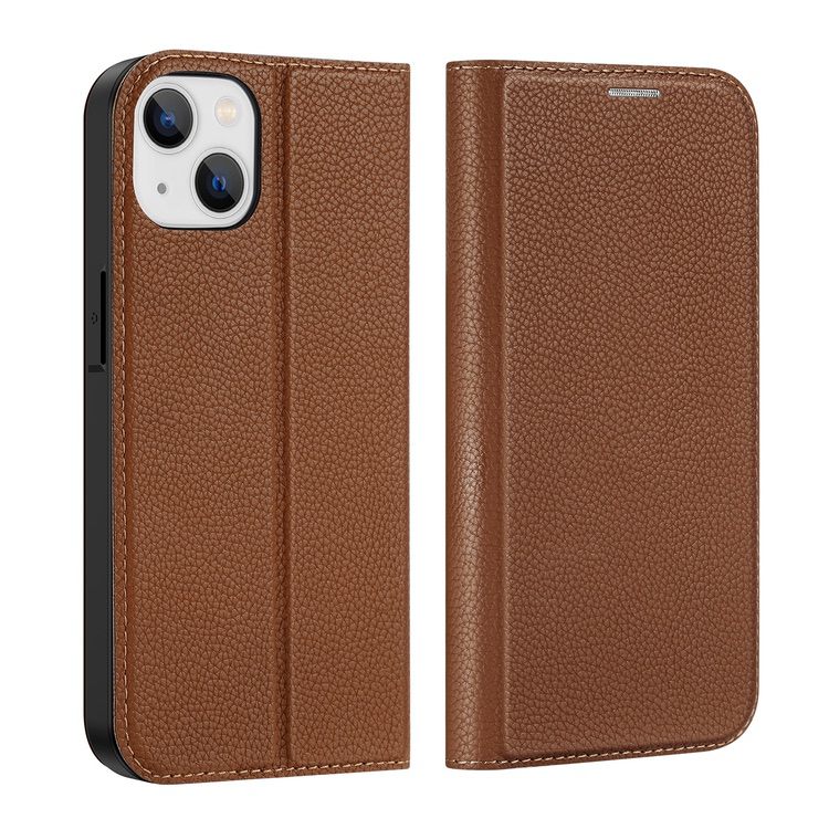 iPhone 14 Case DUX DUCIS Skin X2 With Cards Slots - Brown
