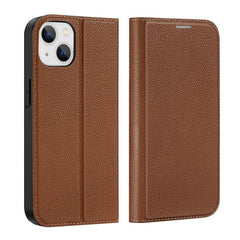 iPhone 14 Case DUX DUCIS Skin X2 With Cards Slots - Brown