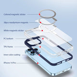 iPhone 14 Pro Case DUX DUCIS Clin2 Series Clear MagSafe - Blue