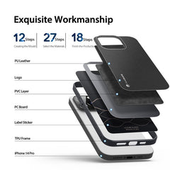 iPhone 14 Pro Case DUX DUCIS Fino Series - Black