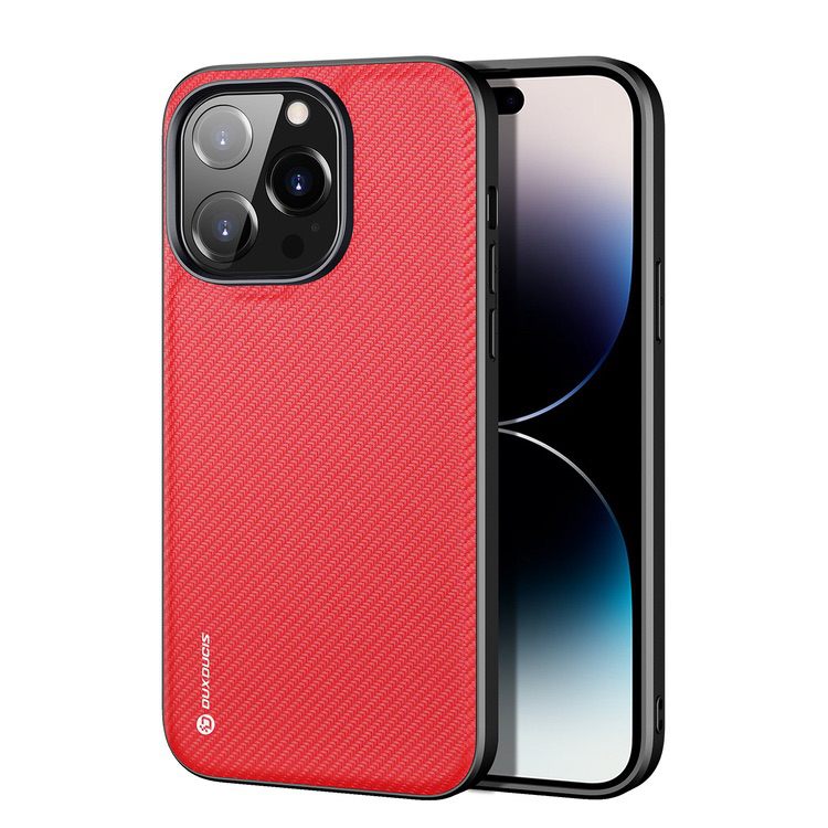 iPhone 14 Pro Case DUX DUCIS Fino Series - Red