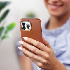 iPhone 14 Pro Case DUX DUCIS Naples Series MagSafe Protective - Brown