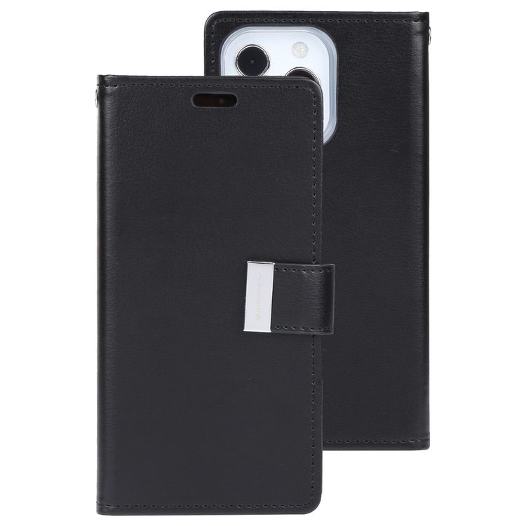 iPhone 14 Pro Max Case MERCURY GOOSPERY Rich Diary - Black