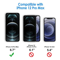 iPhone 12 Pro Max Screen Protector Tempered Glass Clear - Case Friendly