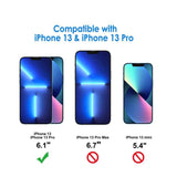 iPhone 13, iPhone 13 Pro Screen Protector Case Friendly - Clear