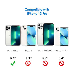 iPhone 13 Pro Case DG.MING Detachable Magnetic - Wine Red