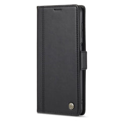 Samsung Galaxy A22 5G Case LC.IMEEKE Magnetic Buckle Flip - Black