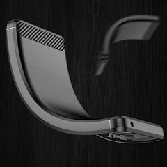 Samsung Galaxy S23 5G Case Brushed Texture Carbon Fiber TPU - Black