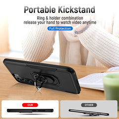 Samsung Galaxy S23 5G Case Metal Ring Holder - Black