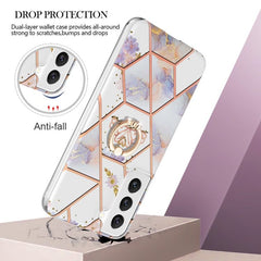 Samsung Galaxy S23 5G Case Splicing Marble IMD - Crown