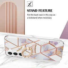 Samsung Galaxy S23 5G Case Splicing Marble IMD - Crown