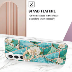 Samsung Galaxy S23 5G Case Splicing Marble IMD - Flower