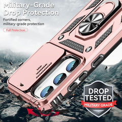 Samsung Galaxy S23 5G Case With Camera Shield Cover - Rose Gold