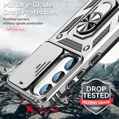 Samsung Galaxy S23 5G Case With Camera Shield Cover - Silver