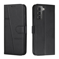Samsung Galaxy S23 Plus 5G Case Stitching Calf Texture - Black