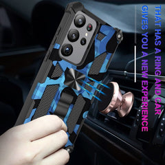 Samsung Galaxy S23 Ultra 5G Case Camouflage Armor Shockproof - Grey