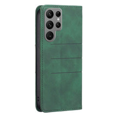 Samsung Galaxy S23 Ultra 5G Case PU Leather Secure Flip Wallet - Green