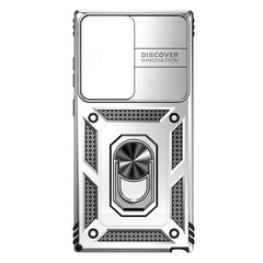 Samsung Galaxy S23 Ultra 5G Case With Camera Shield Cover - Silver