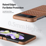 Samsung Galaxy Z Flip 4 Case DUX DUCIS Venice Series Shockproof - Brown