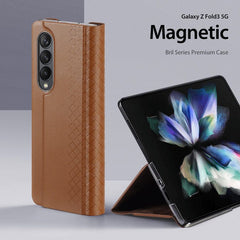 Samsung Galaxy Z Fold 3 Case DUX DUCIS Bril Series Shockproof - Brown