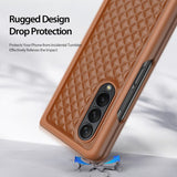 Samsung Galaxy Z Fold 4 Case DUX DUCIS Venice Series Shockproof - Brown