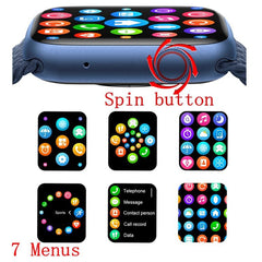 Smart Watch IP68 Waterproof Heart Rate Blood Pressure - Black